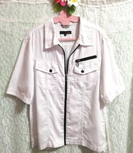 バングラデシュ製綿100%白シャツチュニック Bangladeshi 100% cotton white shirt tunic